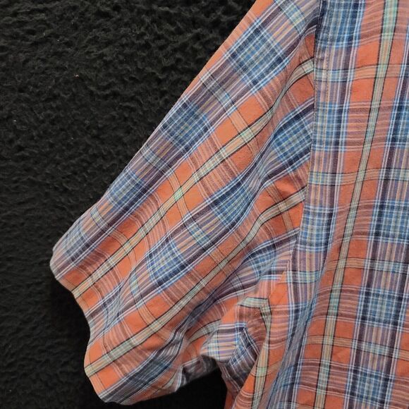 Chaps Mens Button Up Shirt Multi-Color Size XL Cotton Blend Easy Care Collar - Picture 10 of 12